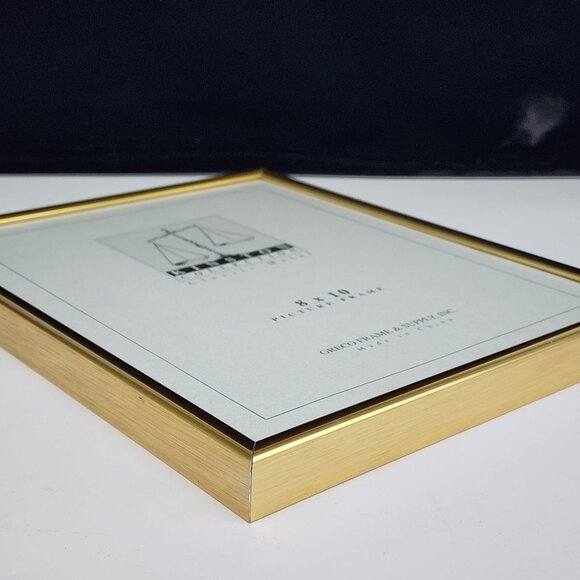 Gold Metal 8x10 Picture Frame By Kinston Collection Classic Metal - Picture 10 of 10